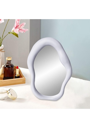 Suntek Düzensiz Makyaj Aynası Şık Bulut-şekli-beyaz