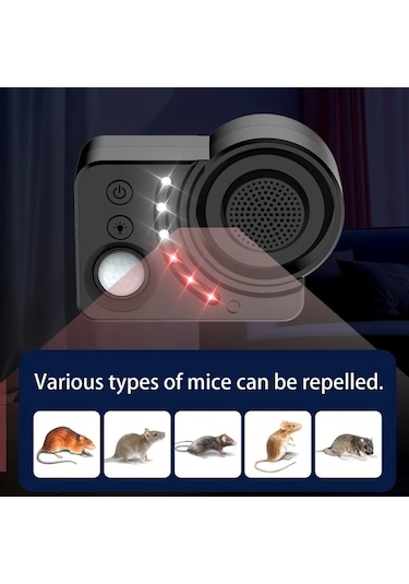 Xuweiwei D215 Siyah Soundwave Teknolojili Haşere Kovucu Kızılötesi Otomatik Yakalama Yüksek Güç Usb İç Mekan Depo Otel Fabrika İçin