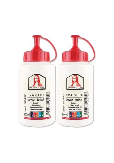 Beyaz Tutkal 1000 Gr 2 Adet Beyaz Mobilya Tutkalı 800 Ml Ahşap Tutkalı Su Bazlı Çok Amaçlı Beyaz Tutkal Kilo