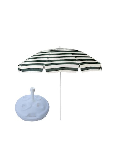 Sumedecor&Design Yüksek Kalite 10 Telli Eğilebilir 2 M Plaj Şemsiyesi + Bidon