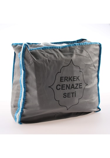 Çantalı Erkek Cenaze Seti Beyaz