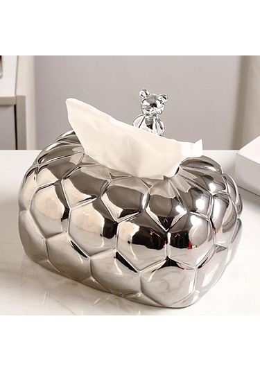 Suntek Tablolar Araba Ofis Argent Için Seramik Mendil Tutucu