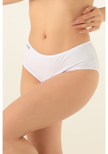 Doremi Yüksek Bel Pamuk Likralı Rahat Kalıp Kadın Bato Külot 001