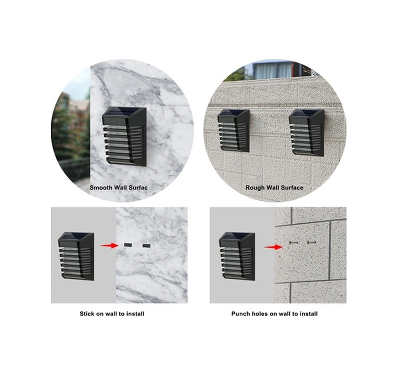 Tongxida Güneş Enerjili Duvar Işığı, Ip54 Su Geçirmez, Bahçe Çit Işıkları
