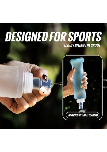 Wrels Yumuşak Şişe Katlanır Katlanabilir Su Şişesi Tpu Bpa Ücretsiz Açık Spor Dark Blue 500ml Dark Blue 500ml