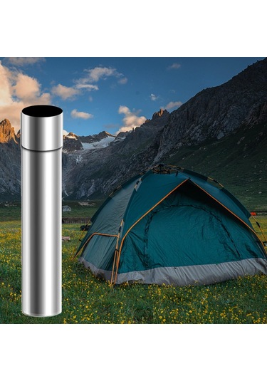 Şömine 30/40 Cm 6cm Çap Paslanma Önleyici Baca Egzoz Borusu 30cm