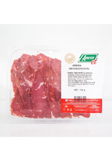 Amesia Çemeni Sıyrılmış Kontrfile Pastırma 100 G