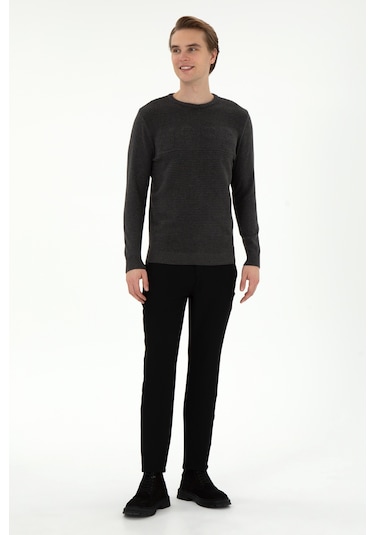 U.s. Polo Assn. Erkek Antrasit Melanj Kazak /triko 50293089-vr081 Antrasit Melanj