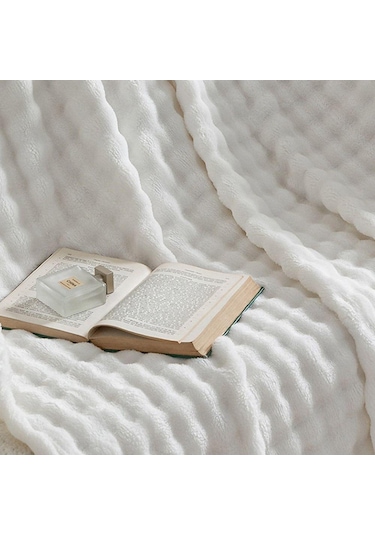 70x100cm Tek Katlı Flanel Battaniye Basit Kalınlaştırılmış Kanepe Örtüsü Yeni Yatak Örtüsü Şarap Kırmızısı