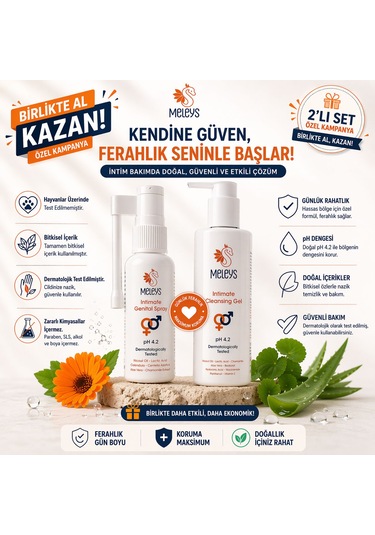 Meleys İntimate Genital Sprey 2 x 50 ML