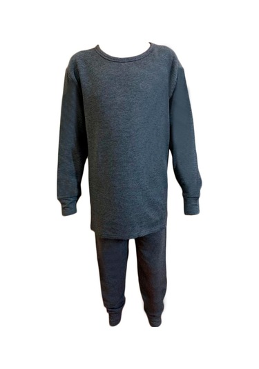 Nehirin Erkek Çocuk İki İplik İçlik Takım Antrasit