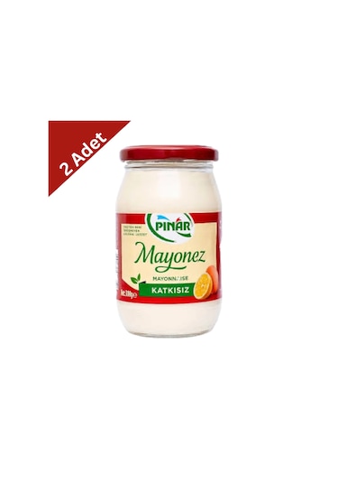 Pınar Cam Mayonez 300 G X 2 Adet - Pürüzsüz Kıvamlı Ve Kaliteli Mayonez