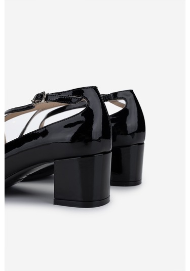 Valmenti Kadın Hakiki Deri Siyah Rugan Topuklu Ayakkabı 1027 229 Bn Ayk Y25 Sıyah Rgn Siyah Rugan