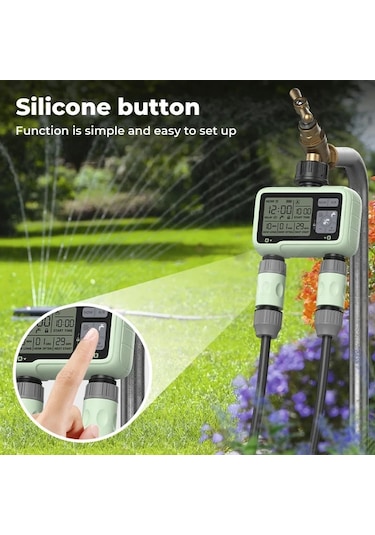 Maxaccess 1 Adet Eshico Super Zamanlama Sistemi 2 Çıkışlı Type A Su Zamanlayıcı Hassas Sulama Dış Mekan Otomatik Sulama Tam Ayarlanabilir Program 11.99cm X 12.29cm X 5.51cm