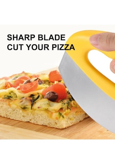 Pizza Kesme Dilimleyici Etkili Emek Tasarrufu Sağlayan Uzun Ömürlü Çekici Pürüzsüz Yüzey Koruyucu Hediyeler İçin Dahildir