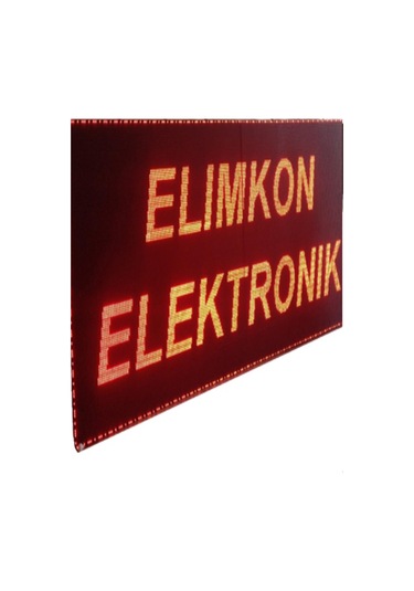 Kayan Yazı Dijital Saat Tarih Termometre Sıcaklık Nem 32x64 Çift Yön-132861