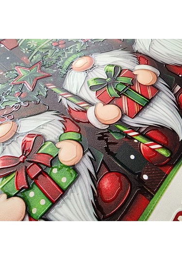 Yılbaşı Cüceleri Kapı Ve Duvar Süsü Merry Christmas 1 30x30