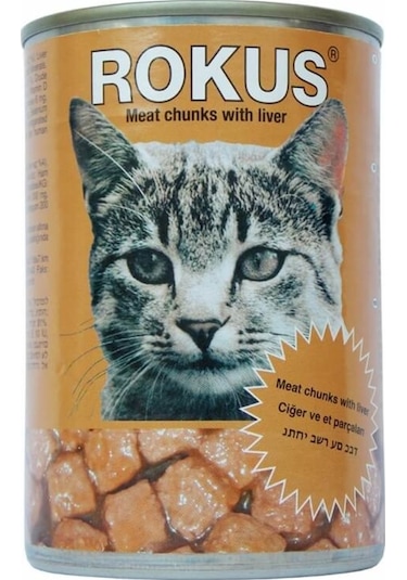 Rokus Ciğerli Konserve Yetişkin Kedi Maması 410 G