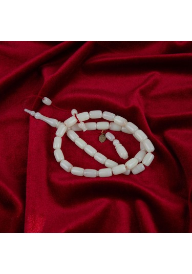 Katalin Beyzi Kesim 7x11 Mm Tesbih - Beyaz Beyaz