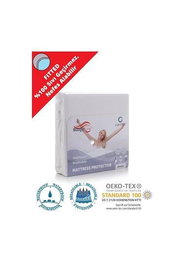 Eco Comfort Su Sıvı Geçirmez Yatak Koruyucu Alez (Fitted) 90x190 Beyaz