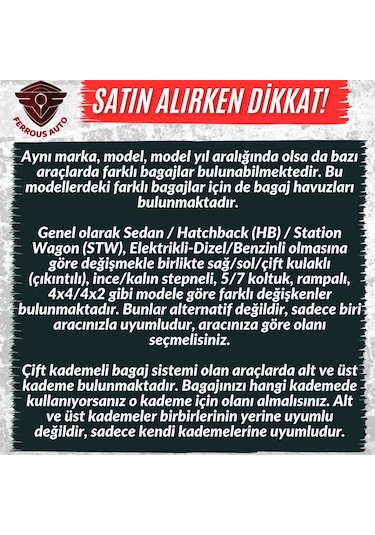 Renault Kangoo Multix Ferrous 4D Paspas ve 3D Bagaj Havuzu 2017 2020