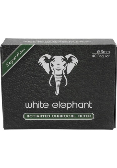 White Elephant 9mm Kömürlü Pipo Filtresi 40 Adet 352445