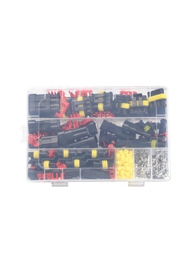 Youmex 352 Adet Su Geçirmez Araç Bağlantı Seti - 1-4 Pinli Erkek/dişi Soket Ve Terminale, Motosiklet, Araba, Kamyon Uyumlu, Kolay Kurulum