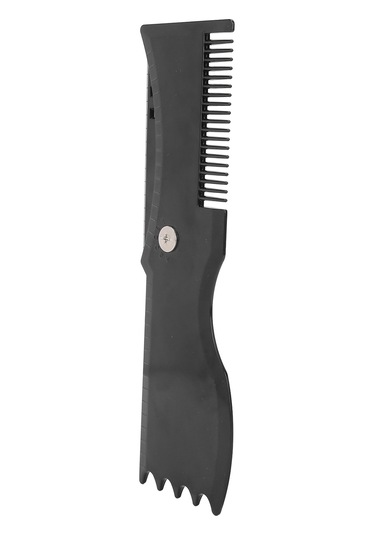 Maiyame Siyah Plastik 360 Derece Döner Sakal Şekillendirme Kalıbı - Ergonomik Tutuş, Simetrik Ve Hassas Kesim İçin Sakal Tasarım Aracı