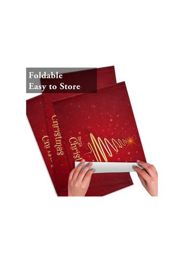 Neşeli Noel Ağacı Amerikan Servisi 6'lı Set Kırmızı