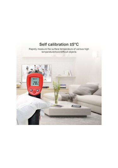 Wintact Wt320 -50 Derece C 380 Derece C El Taşınabilir Dış Mekan Temassız Dijital Kızılötesi Termometre