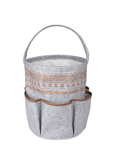 Derili 6 Cepli Sepet Organizer Çanta Gri 103914