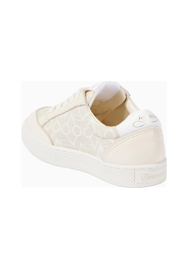 Bonpoint Cameron Deri Detaylı Çocuk Ve Bebek Canvas Sneakers Bej