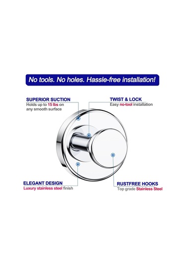 Singree Banyo İçin 304 Çelik Süspansiyon Çanta Demiri, Delme Yok 6.8kg Yük Kapasitesi, 2 Adet Paket Gümüş