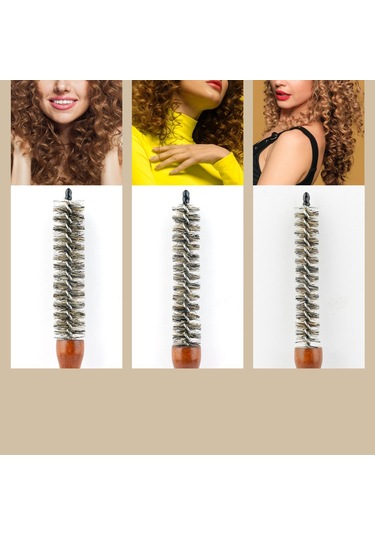 Homyl Küçük Yuvarlak Saç Fırçası Patlama Şekillendirici Salon Kuaför Fırçası