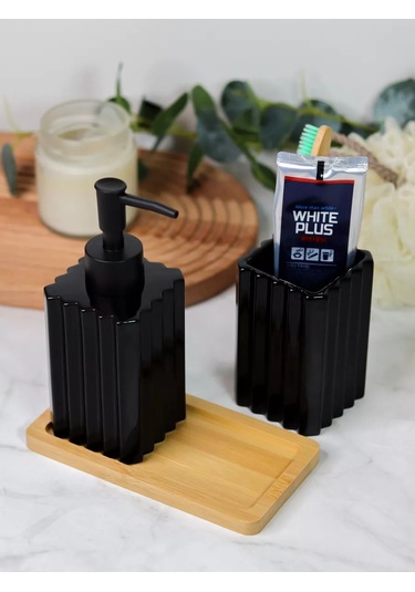 Denezo Banyo Ve Tuvalet Aksesuarları Seti 211384536 Siyah