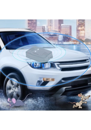 Motion003 Taşınabilir Ultrasonik Böcek Kovucu Siyah 3ü 1 Arada Dc Güçlü İç Dış Mekan Böcek Kemirgen Kovucu Pil Gerektirmez