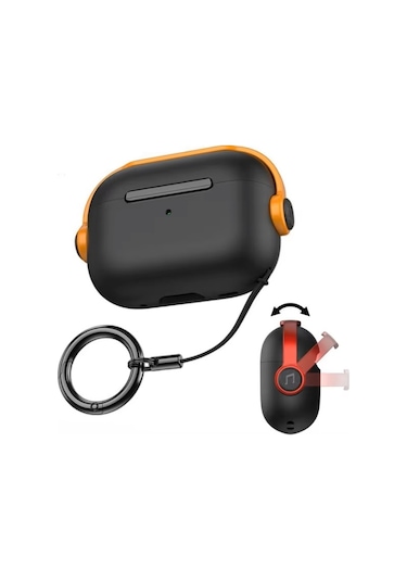 Apple Airpods Pro 3. Nesil İle Uyumlu Kılıf Kulaklık Dizayn Defens Case Sarı