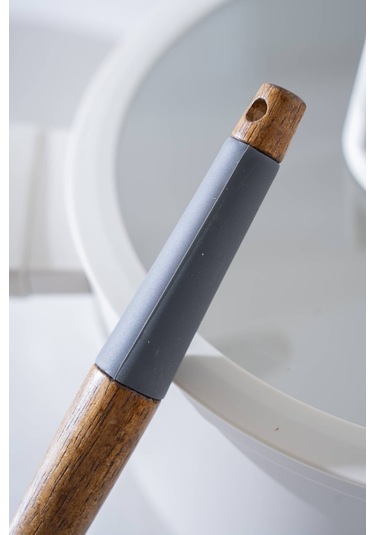 Evero Silikon Düz Spatula - 29 Cm Gri