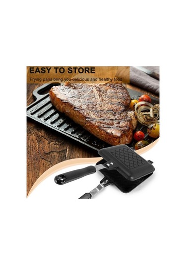 Ulzyvf Siyah Panini Makinesi, Sandviç Ve Kahvaltı Izgara Tavası, Sıcak Sandviç Siyah