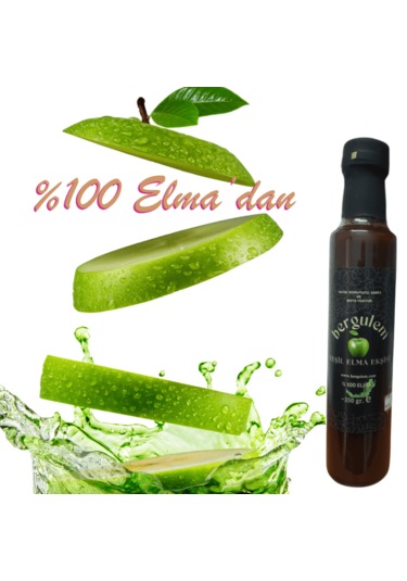 Bergulem Doğal Yeşil Elma Ekşisi 360 G