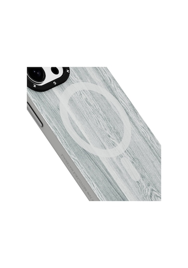 Youngkit İphone 14 Pro Max Uyumlu Kılıf Magsafe Şarj Özellikli Youngkit Ahşap Desenli Wood Forest Serisi