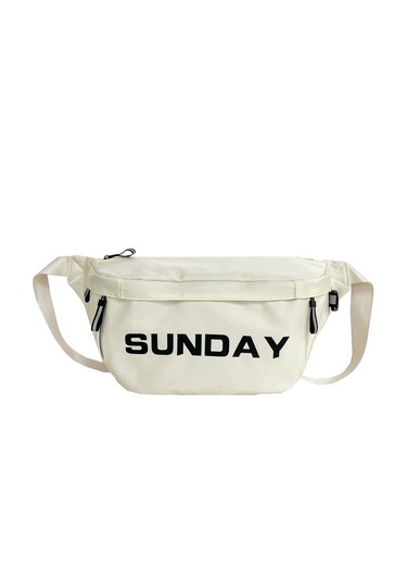 Günlük Çapraz Askılı Omuz Çantası - Beyaz