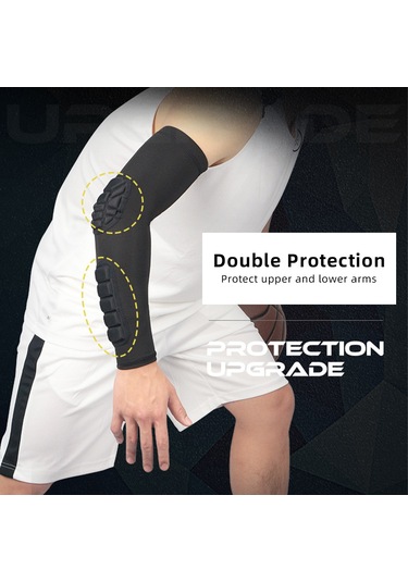 Shineyee Xl Siyah Boks Ve Dövüş Sporları İçin Dirsek-forearm Çift Zırhlı Koruyucu Kolluk Tek Adet