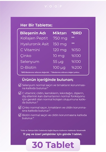 Voop Collagen Beauty 30 Tablet