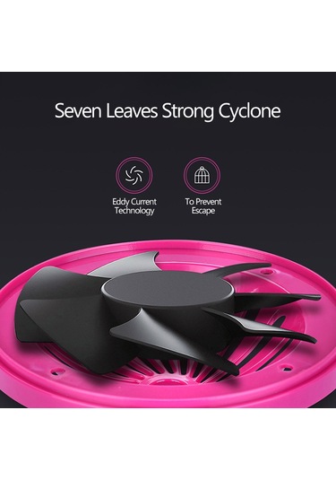 Shineyee Usb Şarjlı Evcil Sinek Ve Komar Yakalama Lambası - 360 Işık Dalgalı, Gürültüsüz, Güçlü Vortex Teknolojisi - Koyu Gri