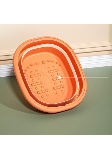 Suntek Ayak Banyosu Katlanır Katlanabilir Islatma Turuncu