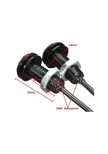 Ayna Altı Led Kartal Gözü Gündüz Farı Led Amber Turuncu 1 Çift