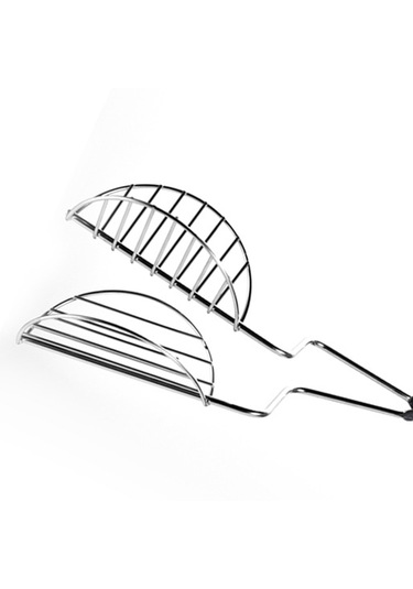 Homyl Paslanmaz Çelik Meksika Taco Tortilla Kabuk Kalıplama Gümüş GÜmüş