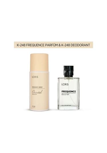 Loris K-248 Frequence Kadın Parfüm 50 Ml & K-248 Kadın Deodorant 150 Ml Oryantal