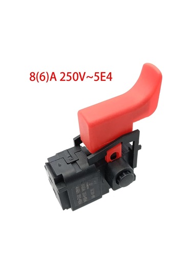 1pcs 8 6 Kilit Çaplı Bir 250v5e4 9mm Hız Kontrol Düğmesi Anahtarı 120/130/165/166 Rıg Aksesuar Anahtarı Bosch 20 İçin Uyum